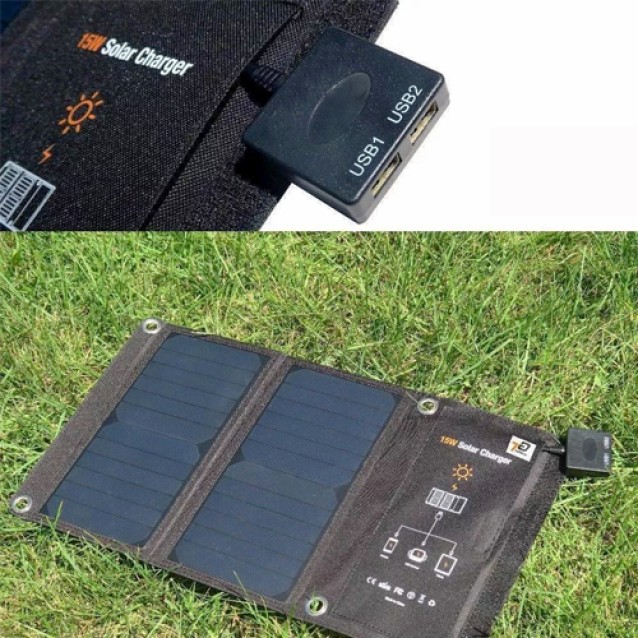 Ηλιακός φορτιστής Invictus Srusb-15 15W με USB ελαφρύς και ανθεκτικός στην βροχή