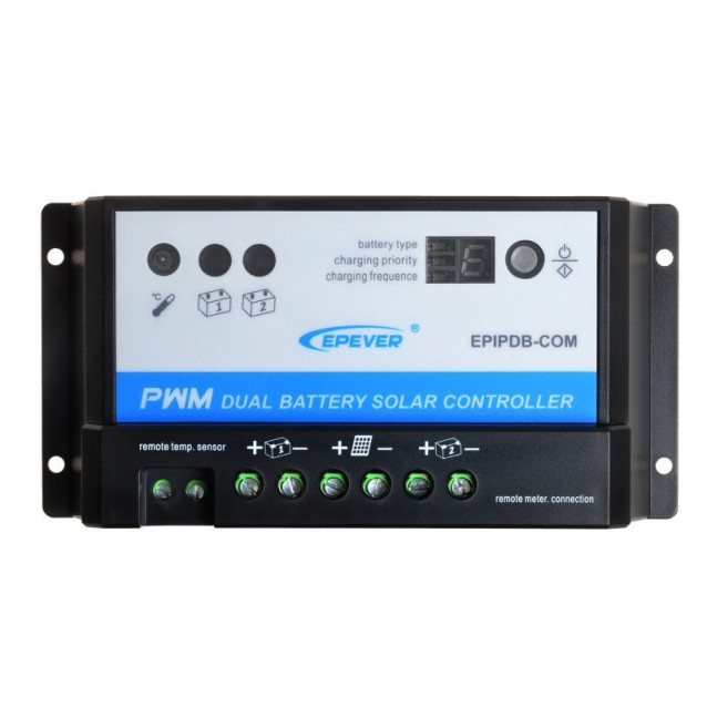 EPEVER EPIPDB-COM-20A PWM ΡΥΘΜΙΣΤΗΣ ΦΟΡΤΙΣΗΣ 2 ΜΠΑΤΑΡΙΩΝ 20Α 12/24V EPEVER EPIPDB-COM-20A PWM ΡΥΘΜΙΣΤΗΣ ΦΟΡΤΙΣΗΣ 2 ΜΠΑΤΑΡΙΩΝ 20Α 12/24V