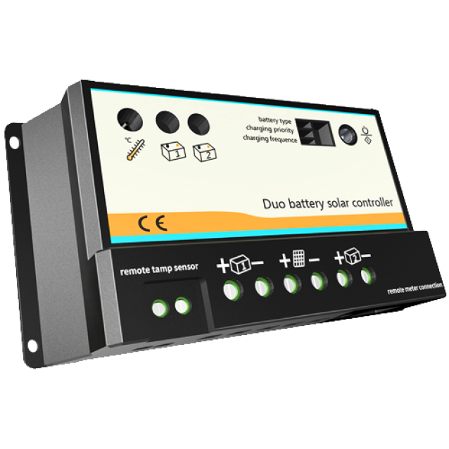 EPIPDB-COM-20A ΡΥΘΜΙΣΤΗΣ ΦΟΡΤΙΣΗΣ EPSOLAR ΓΙΑ ΦΟΡΤΙΣΗ ΔΥΟ ΜΠΑΤΑΡΙΩΝ / EPEVER 20Α