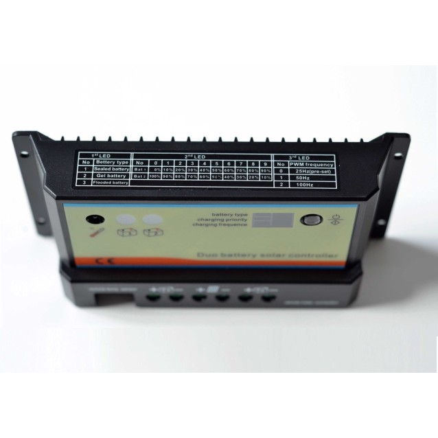 EPIPDB-COM-10A ΡΥΘΜΙΣΤΗΣ ΦΟΡΤΙΣΗΣ EPSOLAR ΓΙΑ ΦΟΡΤΙΣΗ ΔΥΟ ΜΠΑΤΑΡΙΩΝ / EPEVER 10Α