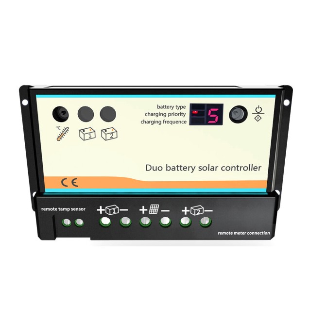 EPIPDB-COM-20A ΡΥΘΜΙΣΤΗΣ ΦΟΡΤΙΣΗΣ EPSOLAR ΓΙΑ ΦΟΡΤΙΣΗ ΔΥΟ ΜΠΑΤΑΡΙΩΝ / EPEVER 20Α