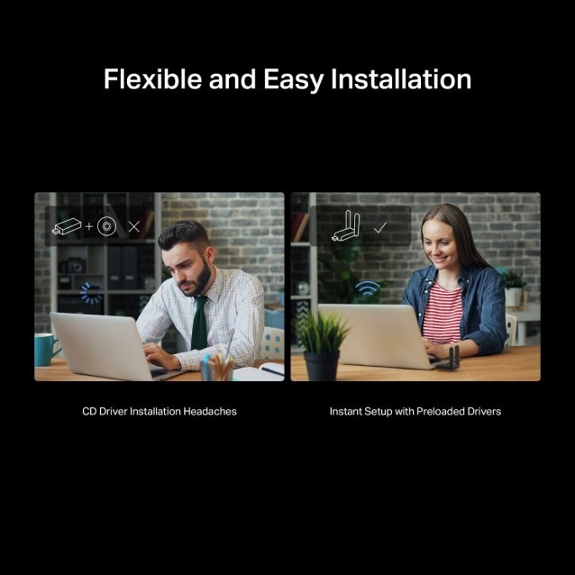 MERCUSYS MA37BEH BE6500 BE6500 Wi-Fi 7 High-Gain Wireless USB Adapter