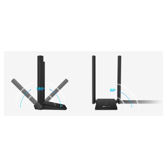 TP-LINK Wireless USB Adapter Archer T4U Plus, AC1300, 2x κεραίες, Ver. 1