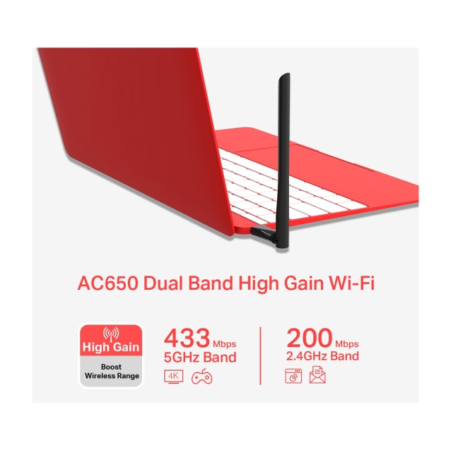 MERCUSYS Wireless USB Adapter MU6H, 5dBi, AC650, Dual Band, Ver. 1.0