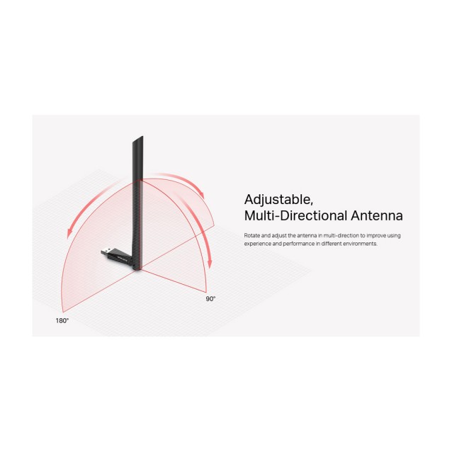 MERCUSYS Wireless USB Adapter MU6H, 5dBi, AC650, Dual Band, Ver. 1.0