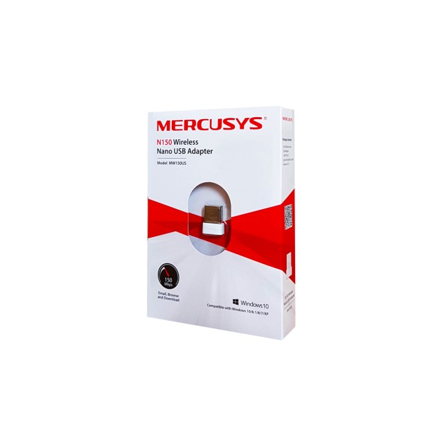 MERCUSYS Wireless Nano USB Adapter MW150US, 150Mbps, Ver. 2