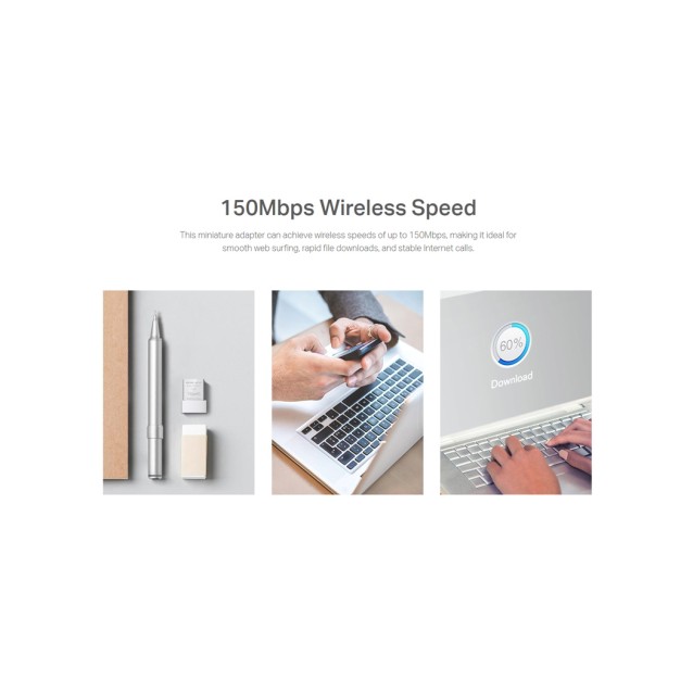 MERCUSYS Wireless Nano USB Adapter MW150US, 150Mbps, Ver. 2