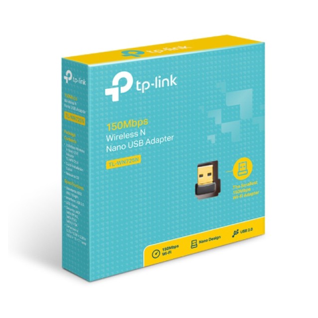 TP-LINK Ασύρματο N Nano USB Adapter TL-WN725N, 150Mbps, Ver. 1.0