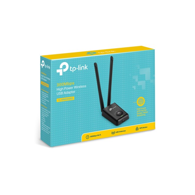 TP-LINK 300Mbps High Power Wireless USB Adapter, Ver. 2.0