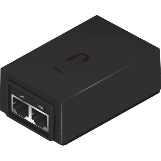 UBIQUITI Gigabit PoE adapter POE-48-24W-G με power cable, 48VDC, 24W
