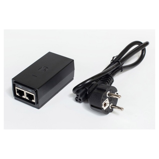 UBIQUITI Gigabit PoE Adapter POE-24-12W-G, 24V, 0.5A 12W, με power cable