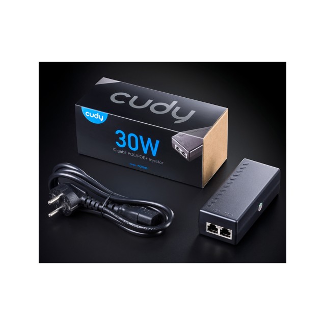 CUDY Gigabit PoE+/PoE injector POE200, 30W