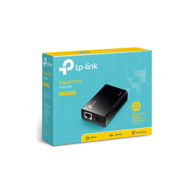 TP-LINK Gigabit PoE Injector TL-POE150S, IEEE 802.3af, Ver. 4.0
