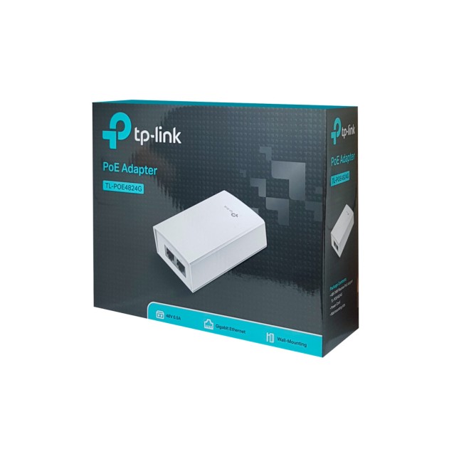 TP-LINK Gigabit PoE Adapter TL-POE4824G, 48V 24W, power cable, Ver. 1.0