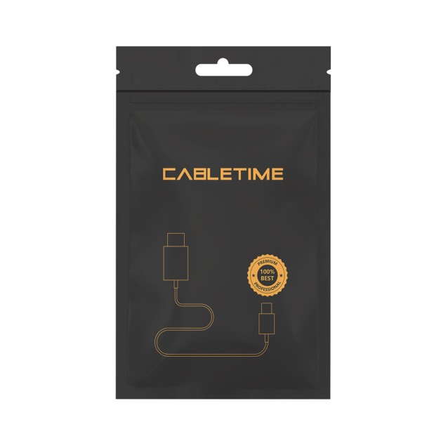 CABLETIME αντάπτορας USB 2.0 σε RJ45 AML100, 100Mbps, 0.15m, γκρι