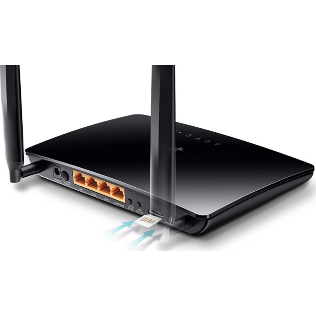 TP-LINK Wireless N Router TL-MR6400, 4G LTE, Wi-Fi 300Mbps, Ver. 4.0