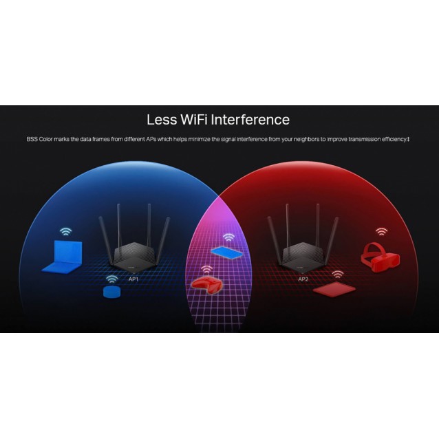 MERCUSYS router MR60X, Wi-Fi 6, 1500Mbps AX1500, Dual Band, Ver. 2.0