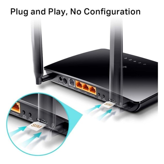 TP-Link 300Mbps Wireless N 4G LTE Telephony Router - TL-MR6500v