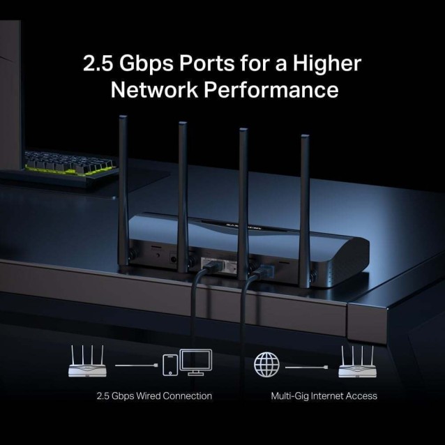 MERCUSYS router MR27BE, WiFi 7, 3.6Gbps BE3600, EasyMesh, Ver 1.20