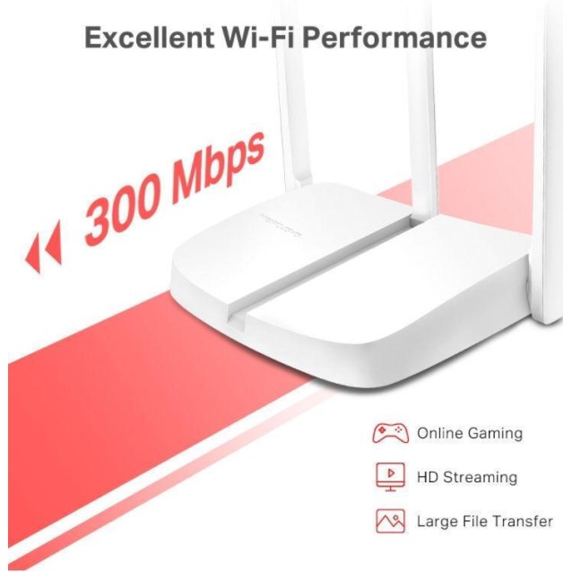 MERCUSYS router MW306R, 300Mbps, 3x 10/100Mbps LAN, Ver 1.20