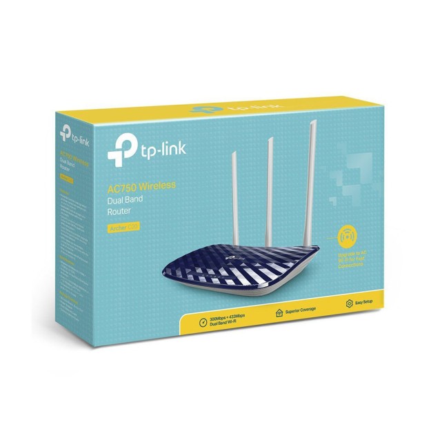 TP-LINK Ασύρματο AC750 Dual Band Router Archer C20, Ver. 5.0