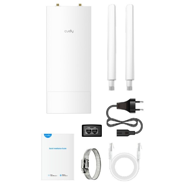 CUDY AX3000 ΕΞΩΤΕΡΙΚΟΥ ΧΩΡΟΥ ACCESS POINT, HIGH POWER WIFI 6 2.5G , IP65, POE