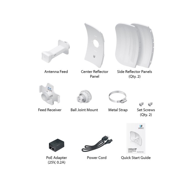 UBIQUITI LiteBeam M5 airMAX CPE Access Point LBE-M5-23, 23dBi, 5GHz