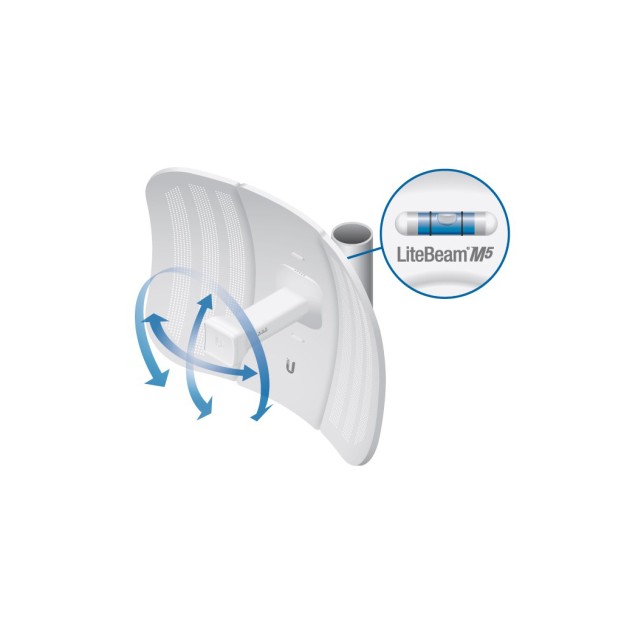 UBIQUITI LiteBeam M5 airMAX CPE Access Point LBE-M5-23, 23dBi, 5GHz