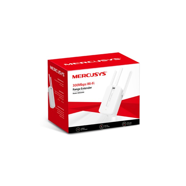 MERCUSYS Wi-Fi Range Extender MW300RE, 300Mbps, MIMO, Ver. 3