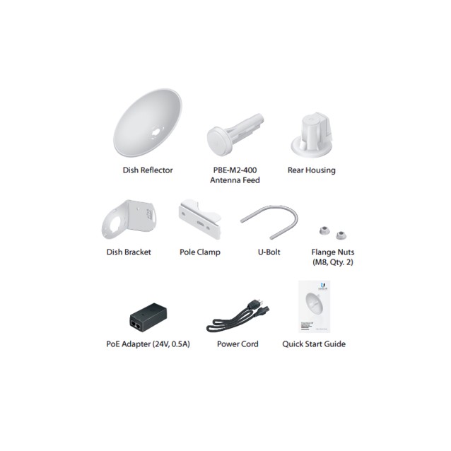 UBIQUITI Access point PBE-M2-400, outdoor, 2.4GHz, 2x18dBi, AirMAX
