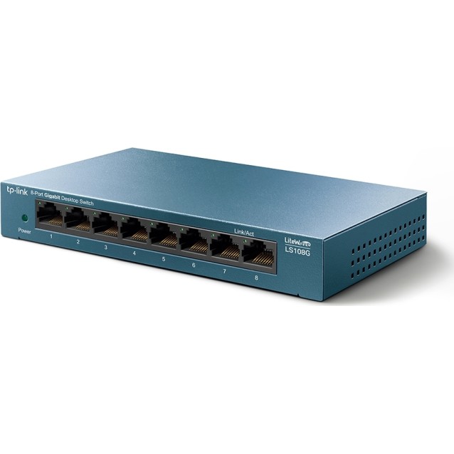 TP-LINK Desktop Switch LS108G, 8-port 10/100/1000Mbps, Ver. 1.0