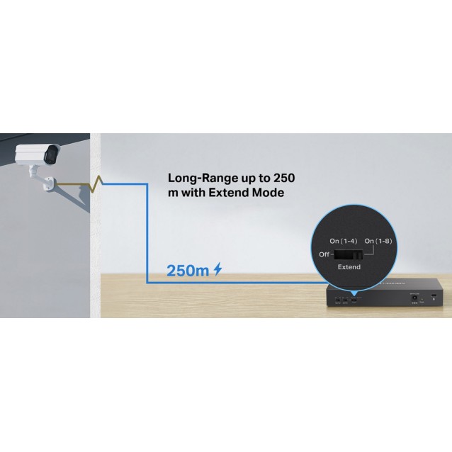 MERCUSYS Desktop Switch MS110CMP, 8x 10/100Mbps PoE+, 2x Gigabit, Ver. 1.0