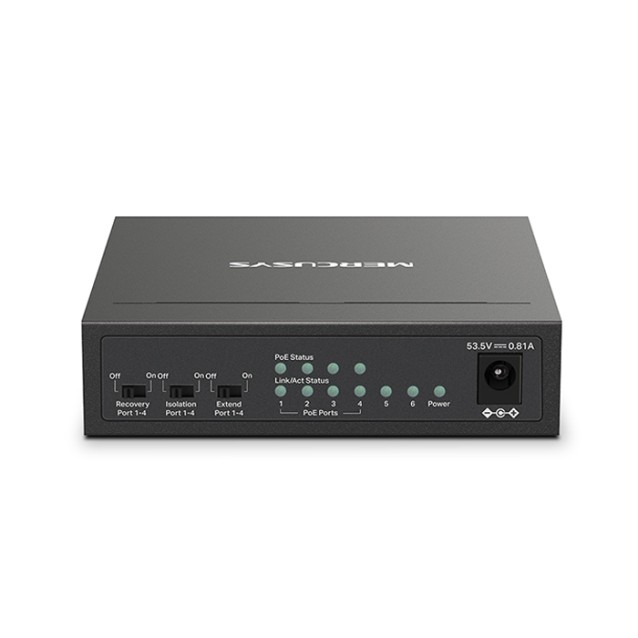 MERCUSYS MS106LP 6-Port 10/100Mbps desktop switch με 4 θύρες PoE+