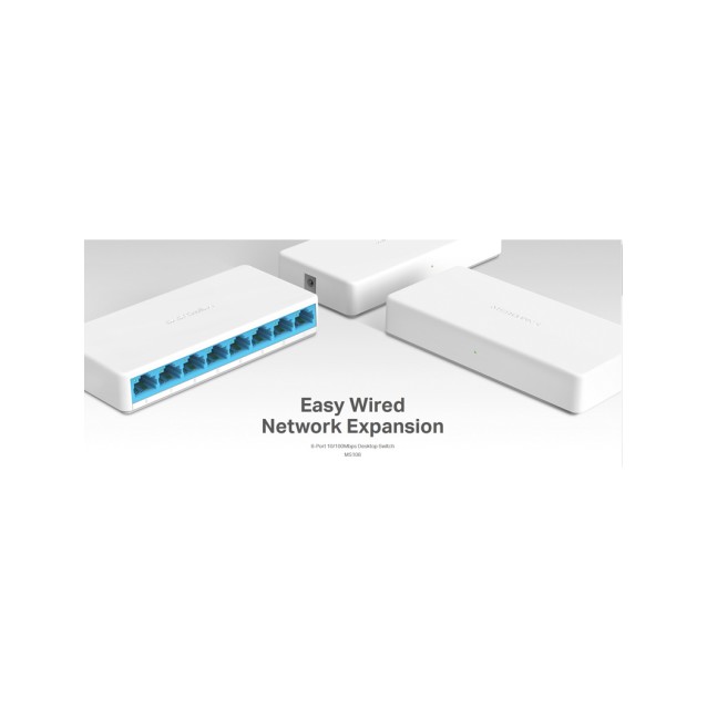 MERCUSYS Desktop Switch MS108, 8x 10/100 Mbps, Ver. 2