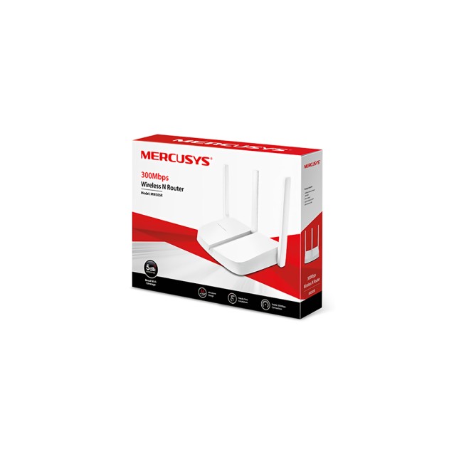 MERCUSYS Wireless N Router MW305R, 300Mbps, 4x 10/100Mbps, Ver. 2