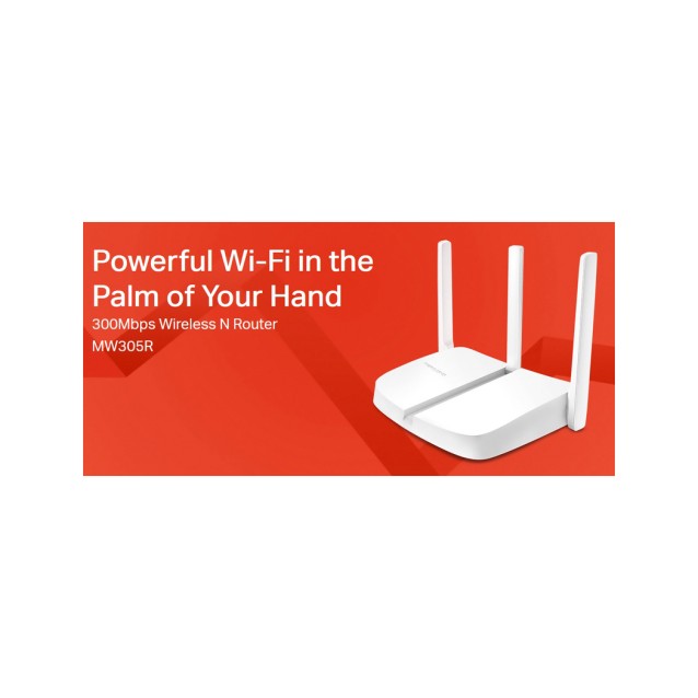 MERCUSYS Wireless N Router MW305R, 300Mbps, 4x 10/100Mbps, Ver. 2