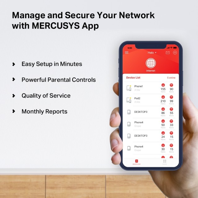 MERCUSYS HALO H50G (2-PACK) AC1900 Whole Home Mesh Wi-Fi System