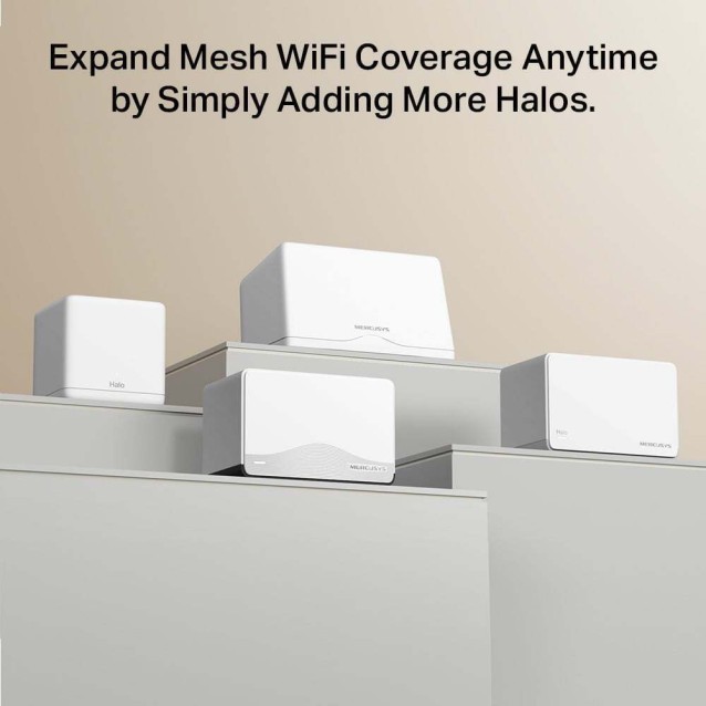 MERCUSYS Whole Home Mesh Wi-Fi 7 System Halo H27BE, 3.6Gbps Dual Band, 3τμχ, V.1.0