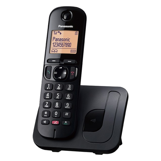 PANASONIC KX-TGC250GRB Ψηφιακή ασύρματη τηλεφωνική συσκευή με αναγνώριση κλήσης, δυνατότητα φραγής εισερχόμενων κλήσεων,σε μαύρο χρώμα.