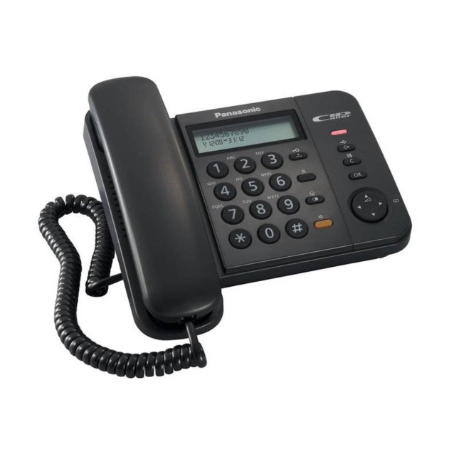 Σταθερό Ψηφιακό Τηλέφωνο Panasonic KX-TS560EX2B Μαύρο