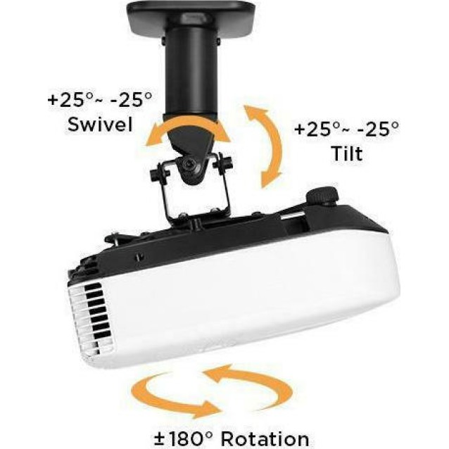 BRATECK Βάση για projectors EPB-2, οροφής, 360° περιστροφή, 15kg