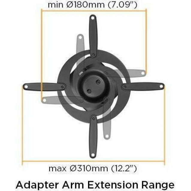 BRATECK Βάση για projectors EPB-2, οροφής, 360° περιστροφή, 15kg