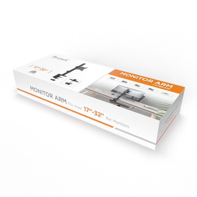 BRATECK βάση γραφείου LDT66-C01 για οθόνη 17"-32", έως 9kg