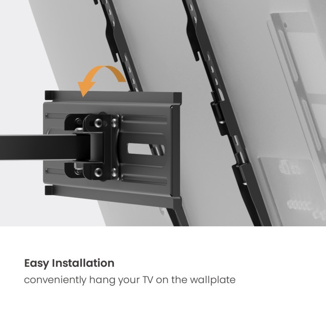 POWERTECH επιτοίχια βάση PT-1388 για τηλεόραση 32-65", full motion, 35kg