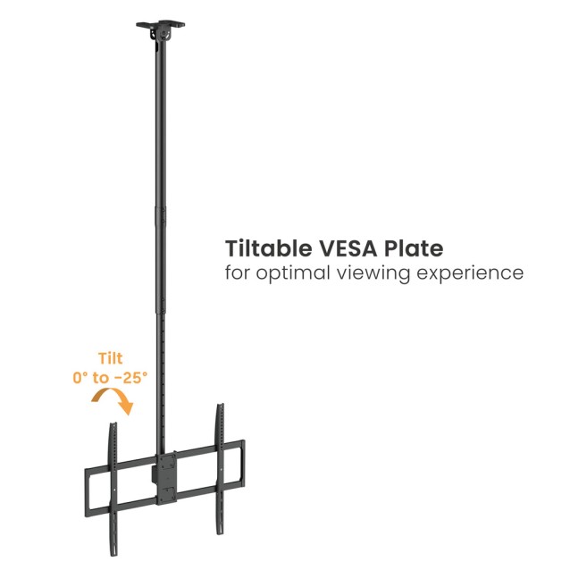 BRATECK βάση τηλεόρασης οροφής PLB-CE1568XL, 50-100", έως 80kg, heavy duty