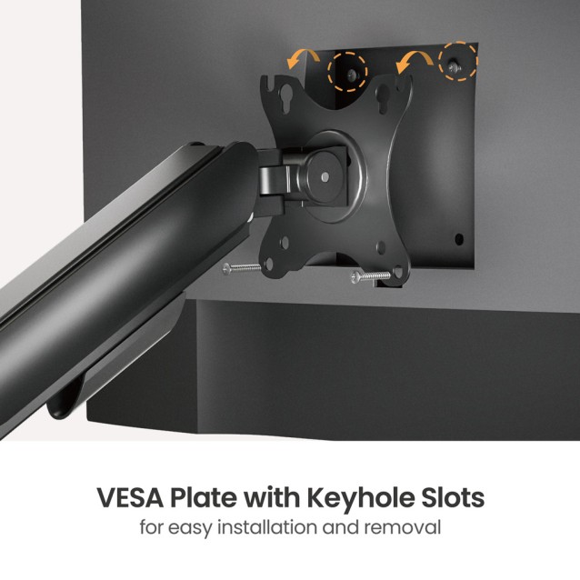 BRATECK βάση γραφείου οθόνης LDT97-C012PE, 17-32", έως 9kg