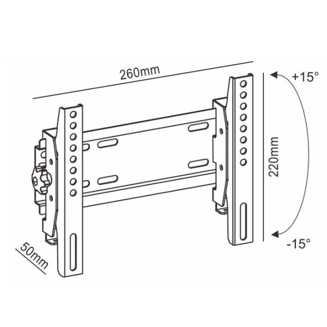 SONORA WonderWall 200 Tilt Επιτοίχια Βάση Στήριξης Για LED/LCD TV 19″- 42″ 20Kg