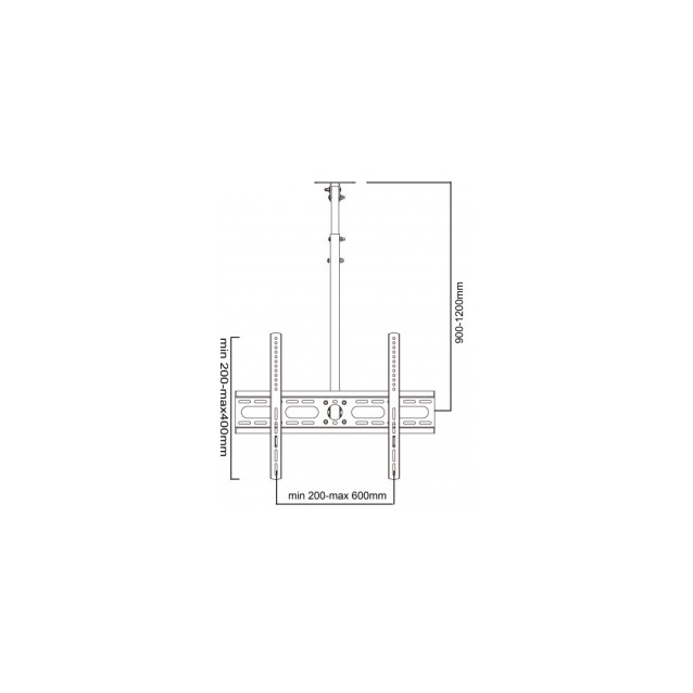 Bracket CEIL.01 Βάση Τηλεόρασης Οροφής με Βραχίονα έως 70" και 35kg