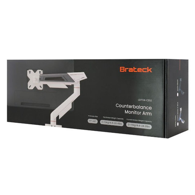 BRATECK βάση γραφείου οθόνης LDT114-C012, 17-40", έως 12kg