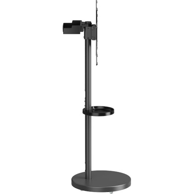 BRATECK βάση τηλεόρασης δαπέδου FS38-44TWE, 32-65", έως 50kg, με 2x ράφια, ροδάκια, μαύρη